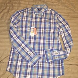 NWT Vineyard Vines slim fit whale shirt Men’s S